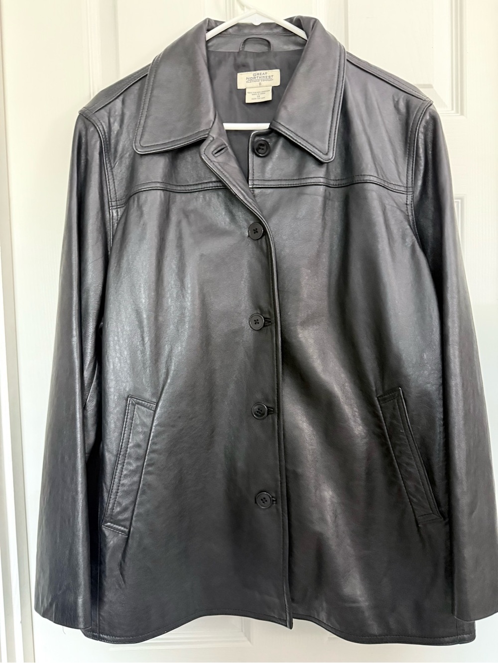 Great Northwest Clothing Company Black Italian Leather Jacket